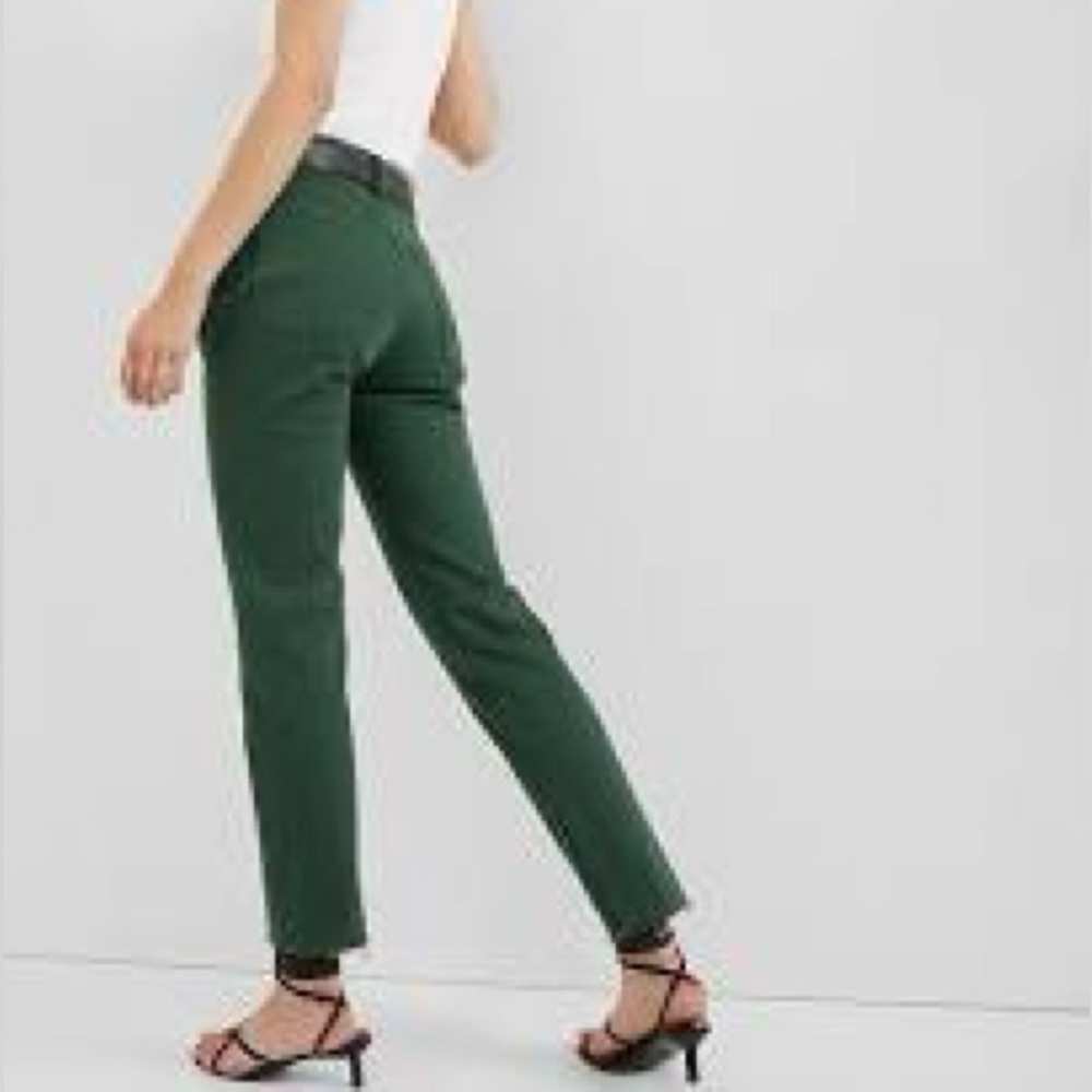 GAP High Rise Cheeky Straight Jeans with Washwell 27 4 Tall Hunter Green
